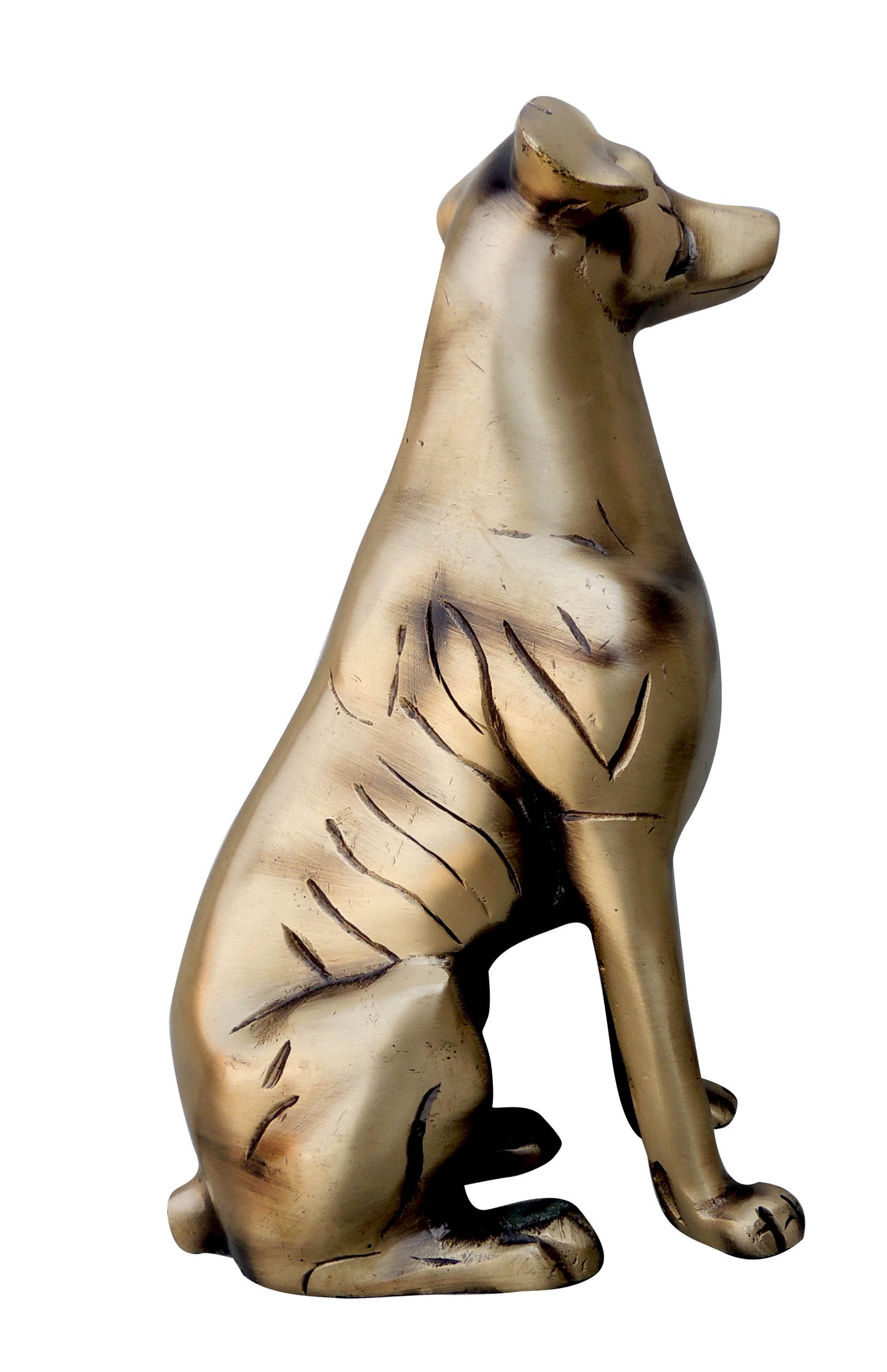 Brass Antique Dog Statue