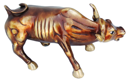 Brass Bull Statue | Brass Antique Bull Statue