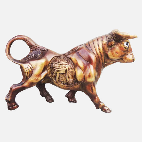 Brass Bull Statue | Brass Antique Bull Statue