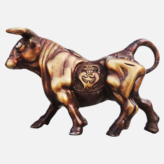 Brass Bull Statue | Brass Antique Bull Statue