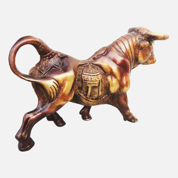 Brass Bull Statue | Brass Antique Bull Statue