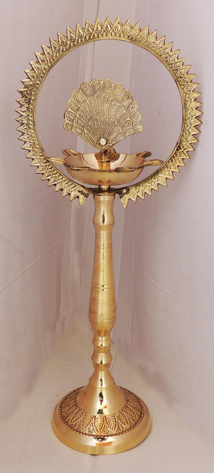 Brass Showpiece Indian Art Pure Brass Stand