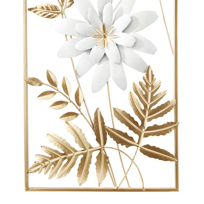 Glam Plants & Flowers Wall Decor on Metal