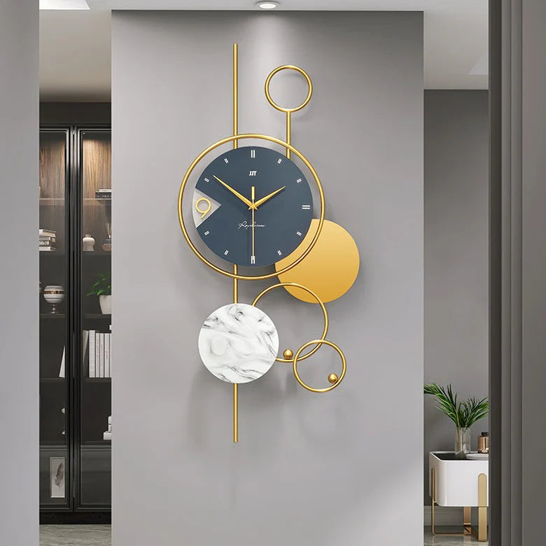 Textured Abstract Shaped Contemporary Wall Clock