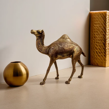 Brass Camel Figurine Vastu Premium Finished