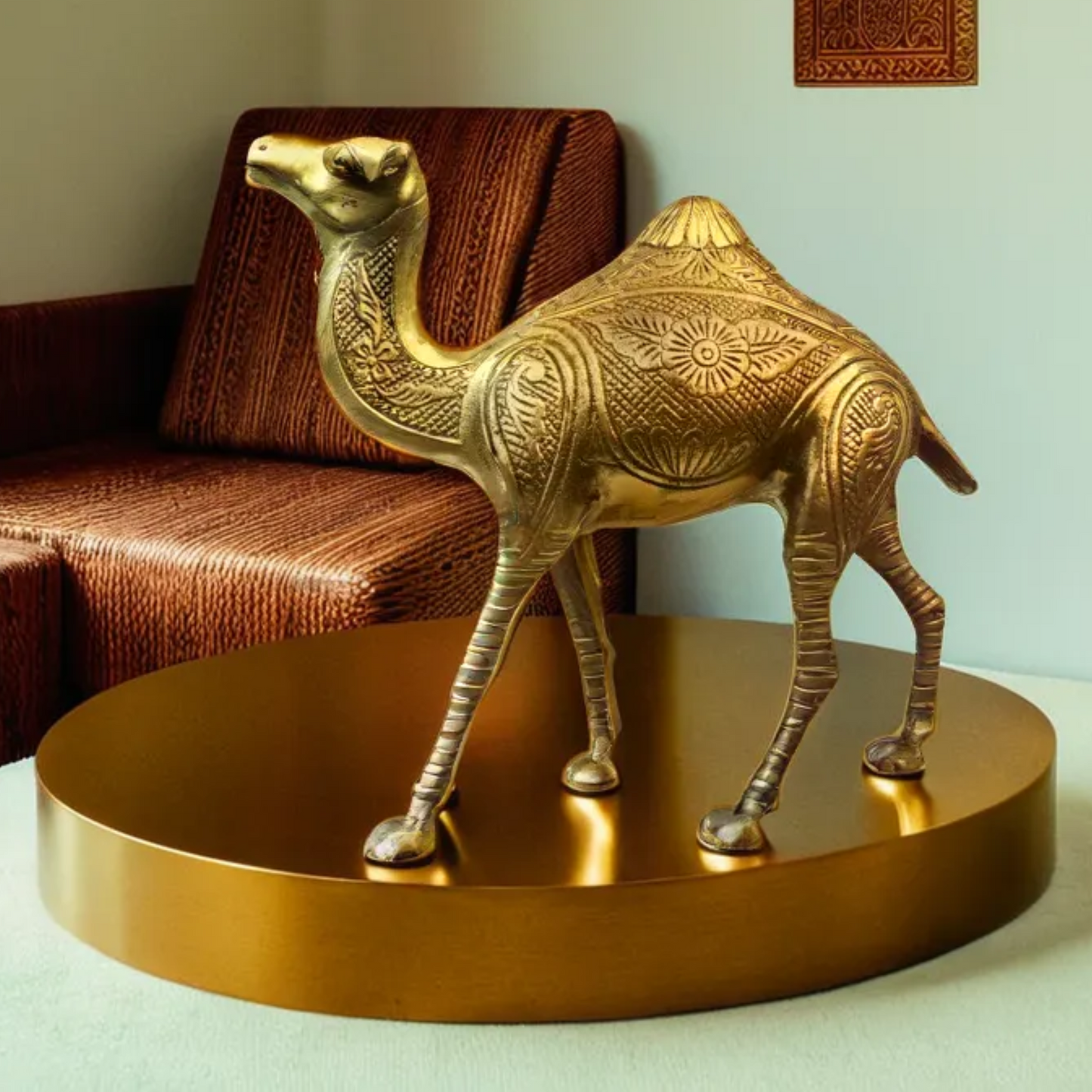 Brass Camel Figurine Vastu Premium Finished