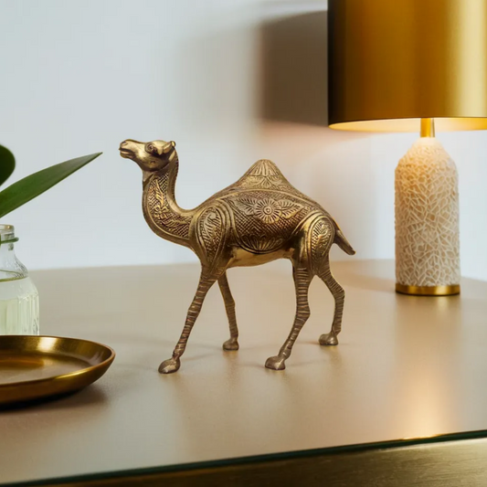 Brass Camel Statue - Brass Camel Figurine Vastu Premium Finished Figurine | Brass Decorative Showpeice for Home & Office 4