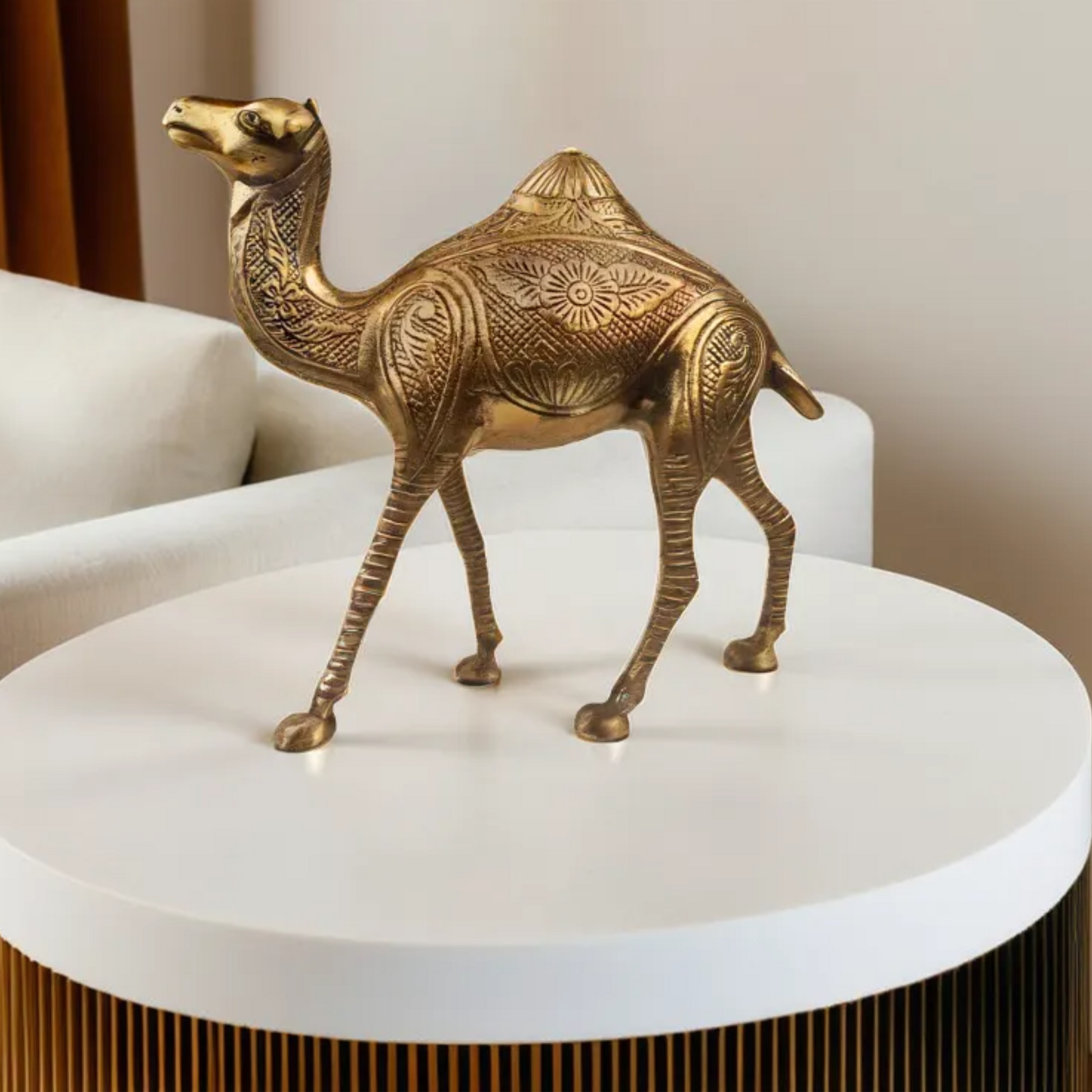 Brass Camel Statue - Brass Camel Figurine Vastu Premium Finished Figurine | Brass Decorative Showpeice for Home & Office 3