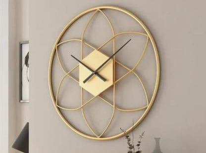 Modern Circular Metal Wall Clock For Home Decor