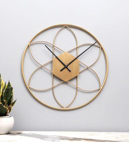 Modern Circular Metal Wall Clock