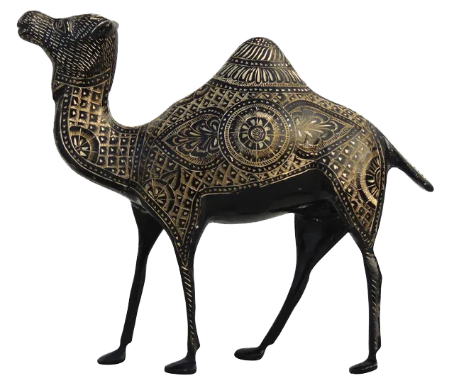 Brass Camel Figurine Vastu Premium Finished