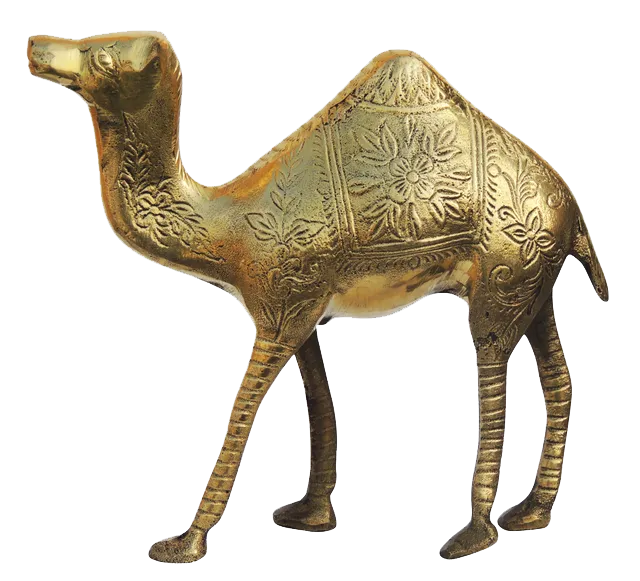 Brass Camel Figurine Vastu Premium Finished