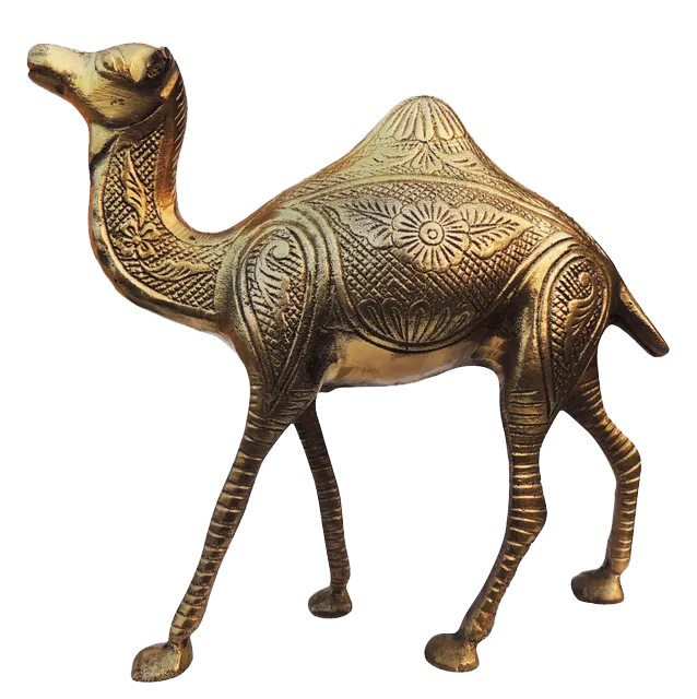 Brass Camel Figurine Vastu Premium Finished