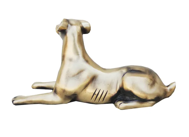 Brass Dog Statue | Brass Antique Dog Statue