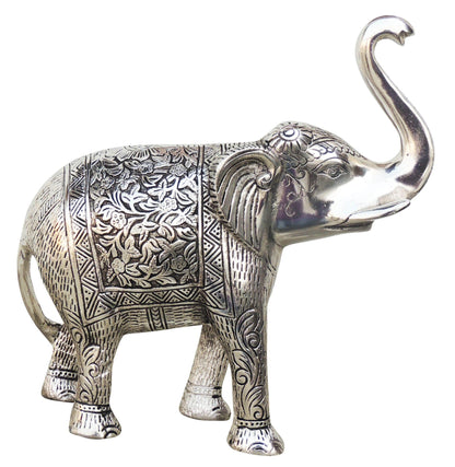 Aluminium Metal Elephant Showpiece