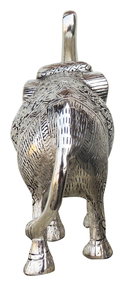 Aluminium Metal Elephant Showpiece