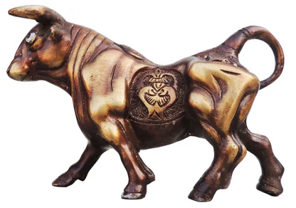 Brass Bull Statue | Brass Antique Bull Statue