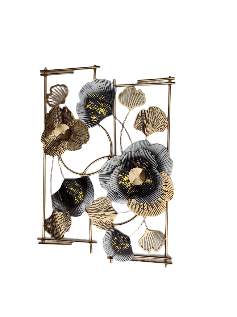 Antique Floral Frame Metal Wall Art For Home Wall