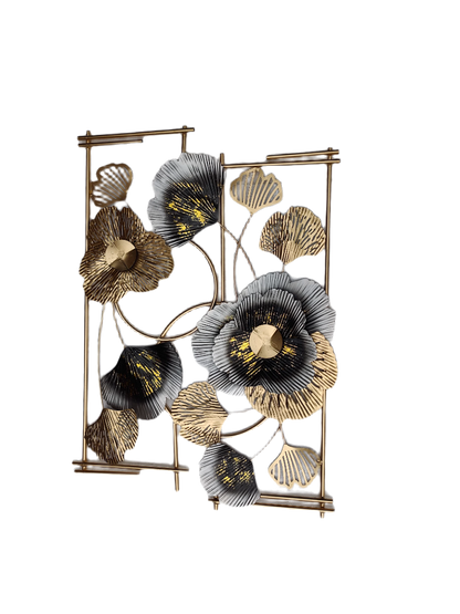 Antique Floral Frame Metal Wall Art For Home Wall