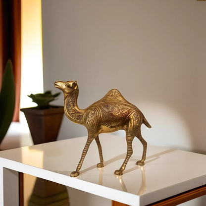 Brass Camel Figurine Vastu Premium Finished