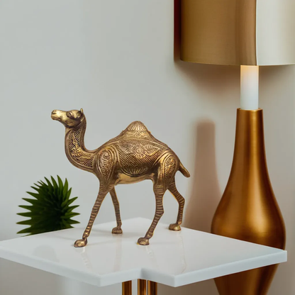 Brass Camel Figurine Vastu Premium Finished