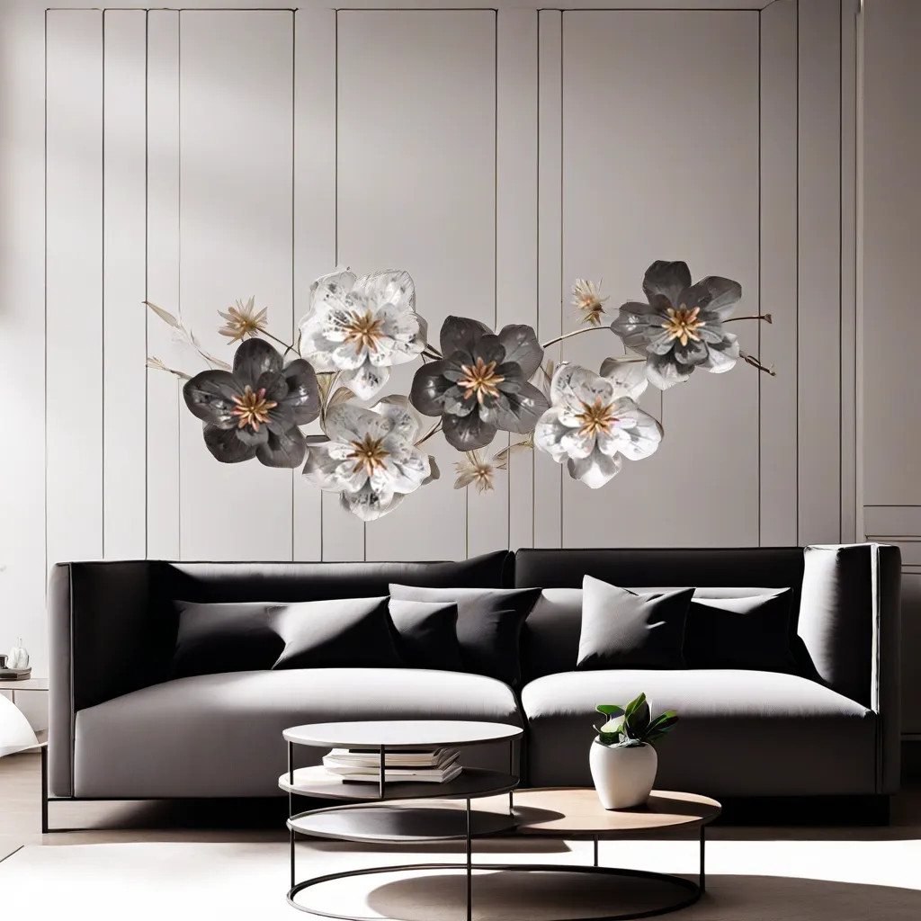 Floral Home Decor Metal Wall Art | Floral Metal Wall Art | Floral Wall Art