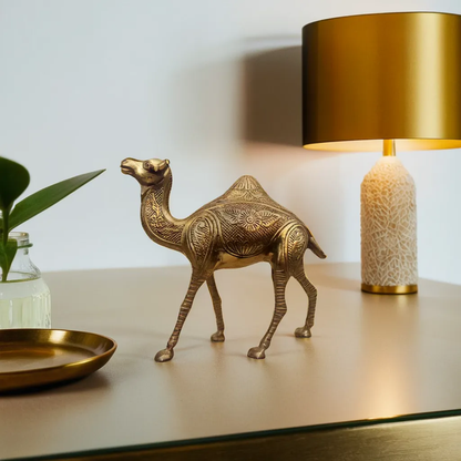 Brass Camel Figurine Vastu Premium Finished Figurine