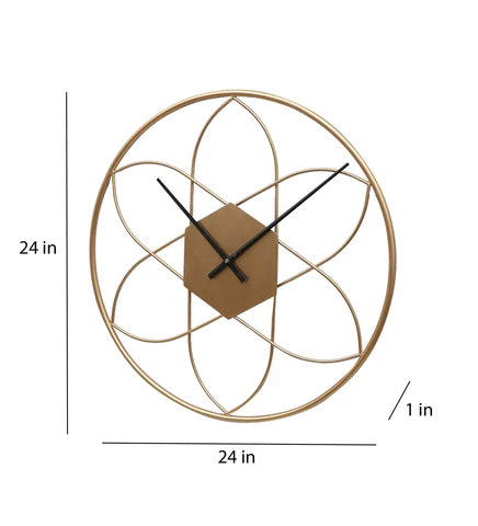 Modern Circular Metal Wall Clock